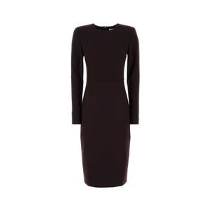 Victoria Beckham Women Aubergine Stretch Polyester Blend Dress